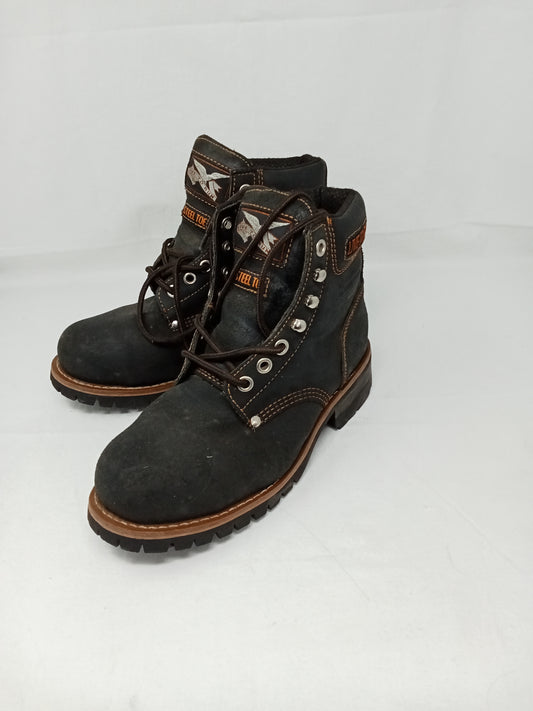 Live To Run Scarpone In Pelle Nero 44