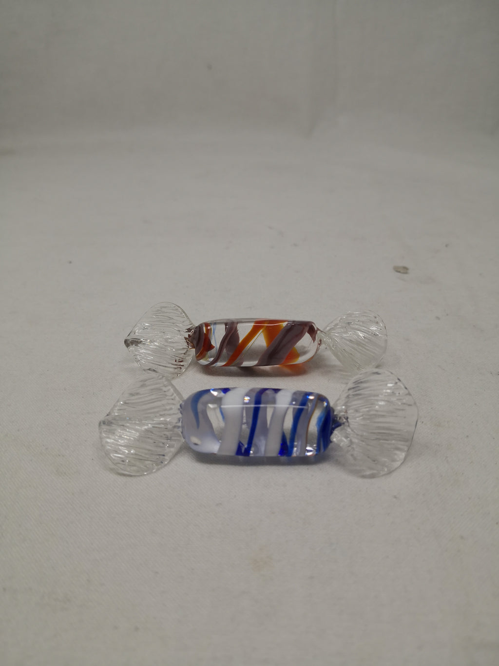 _coppia Caramella Piccola Vetro Murano L 8cm