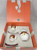 Thun Dolce Natale Art. P1741a91 2 Tazzine + Piattini E Zuccheriera Caffè Al Volo Con Scatola