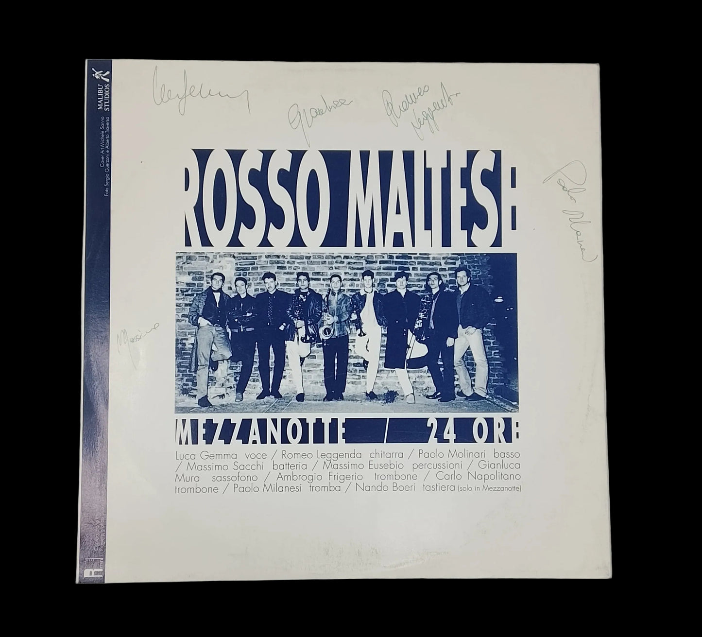 Lp 33 Giri Rosso Maltese – Mezzanotte / 24 Ore Firmato