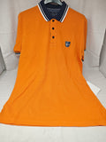 Cotton&silk Polo Arancione Blu S