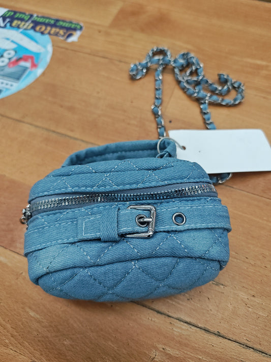 Borsetta A Traolla Catene Jeans Nuova