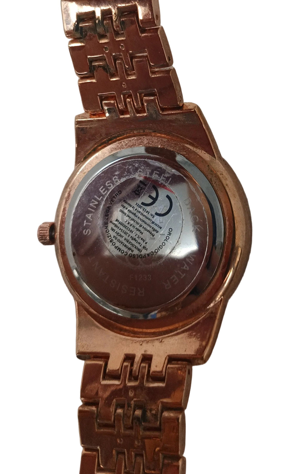 Jcky Time Orologio Automatico Cinturino Acciaio Dorato Quadrante Bianco