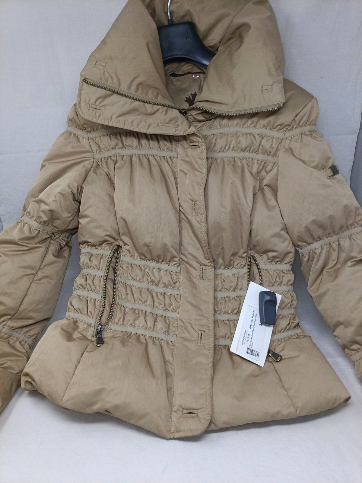 Canadiens Giubbotto Beige 40 Vera Piuma