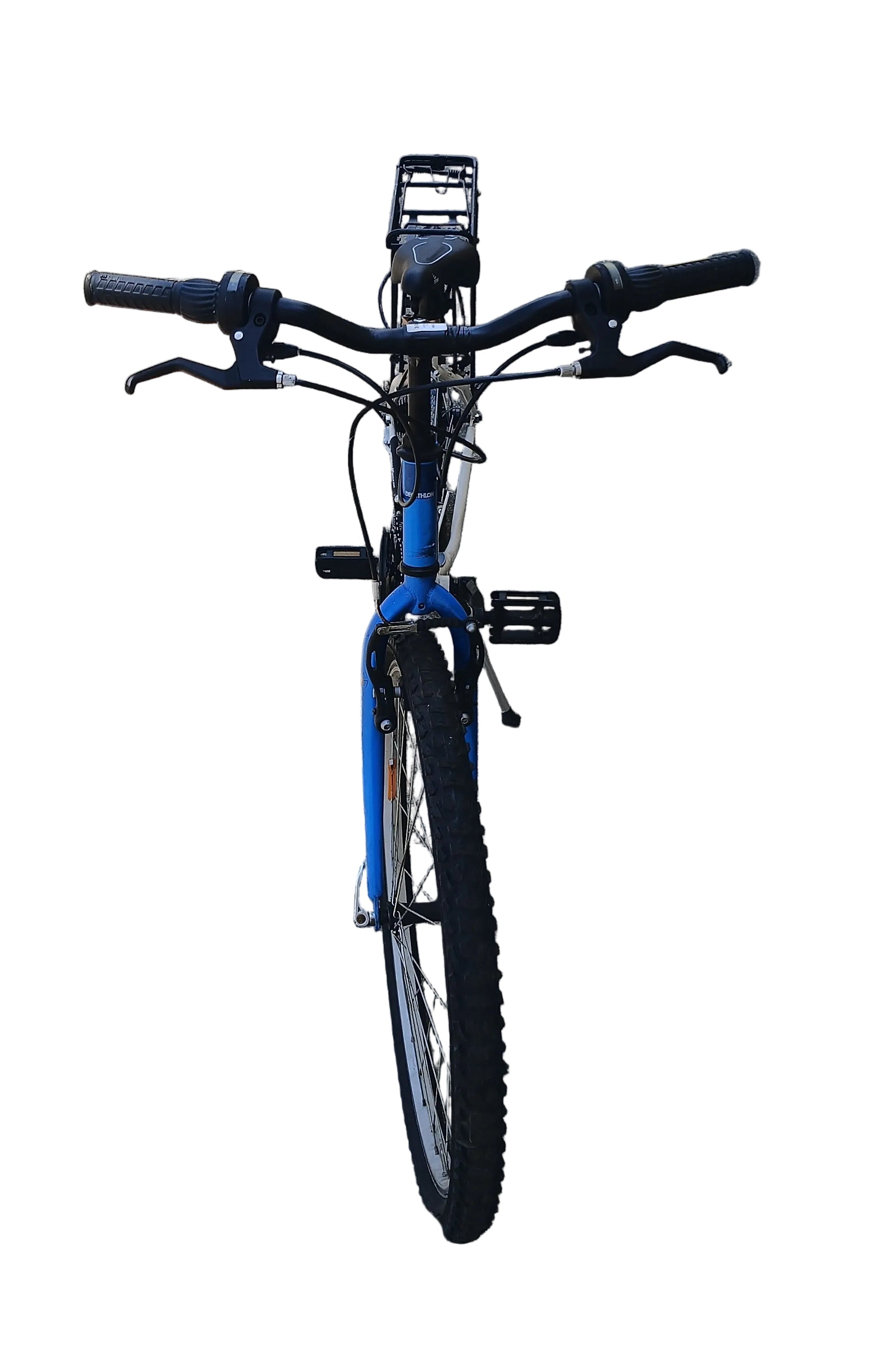 Bicicletta Mtb Rockrider Ferro Blu Con Borraccia-luci Led E Campanello (cella 66)