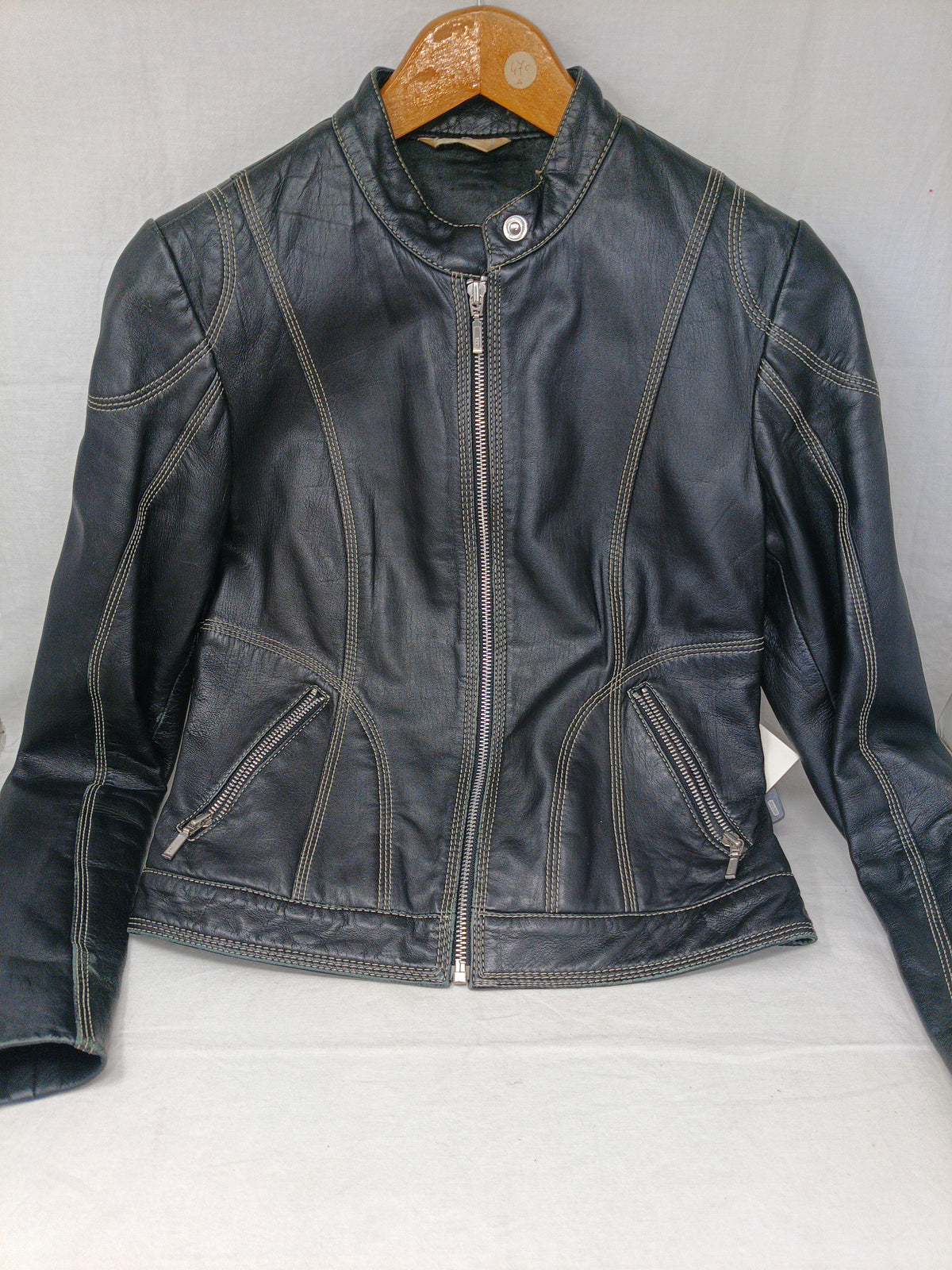Promod Giacca In Pelle Nera 40