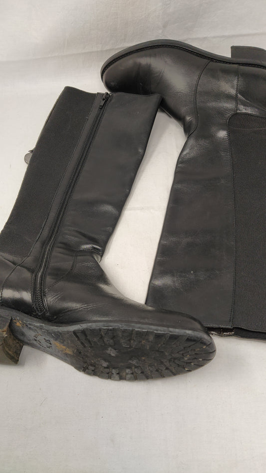 Made In Italy Stivali Neri In Pelle 37.5