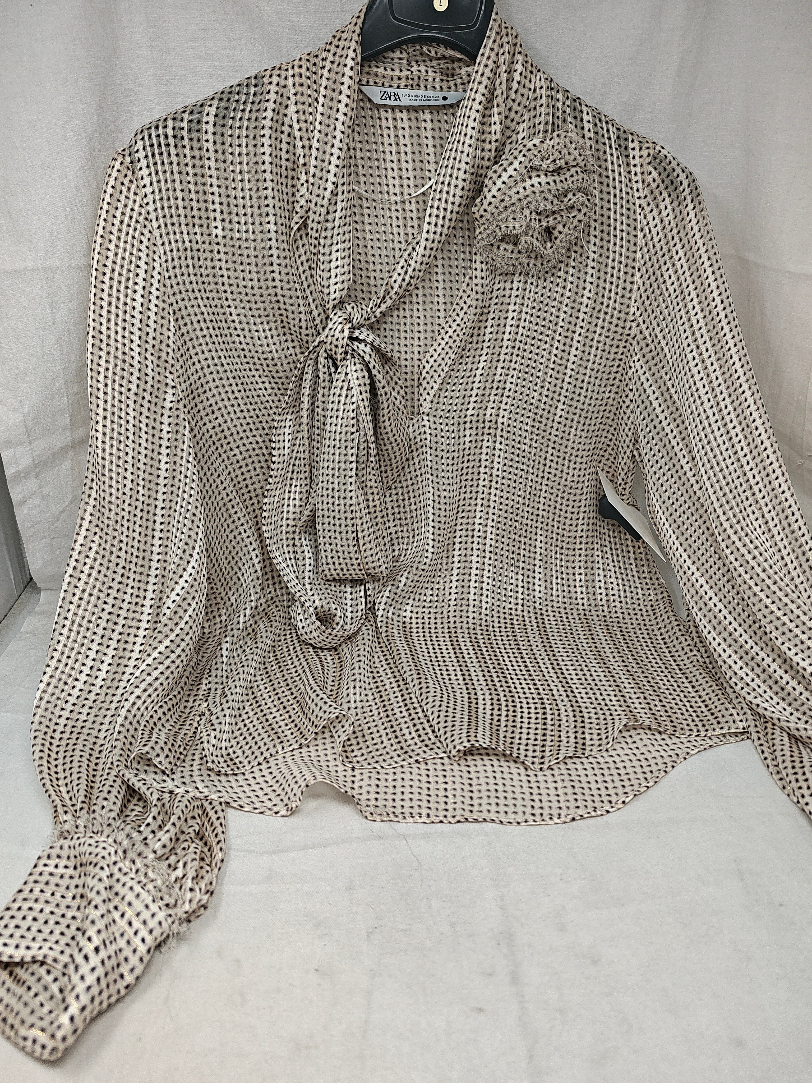 Zara Maglia Tulle Beige Xs