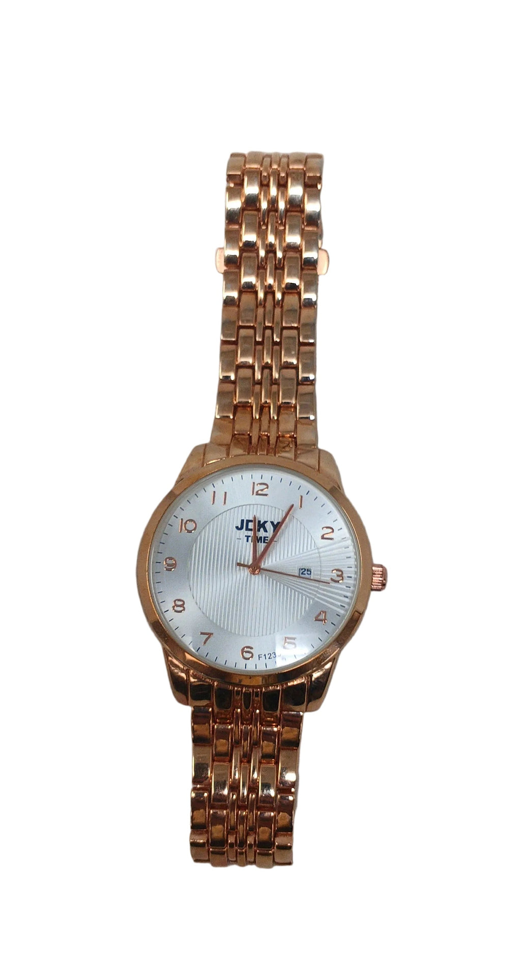 Jcky Time Orologio Automatico Cinturino Acciaio Dorato Quadrante Bianco