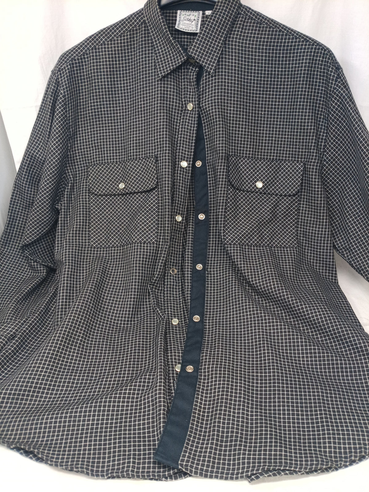 Siry Camicia Qrt Nera Bca L