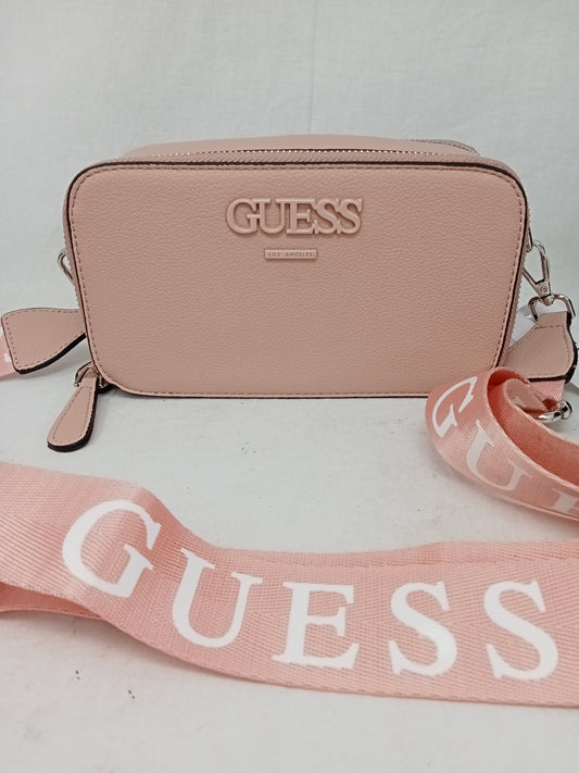 Guess Artemis Mini Borsa Rosa  A Tracolla Con Cinturino Regolabile E Chiusura Con Cerniera