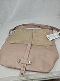 Carla Ferreri Borsa A Tracolla In Pelle Rosa Beige