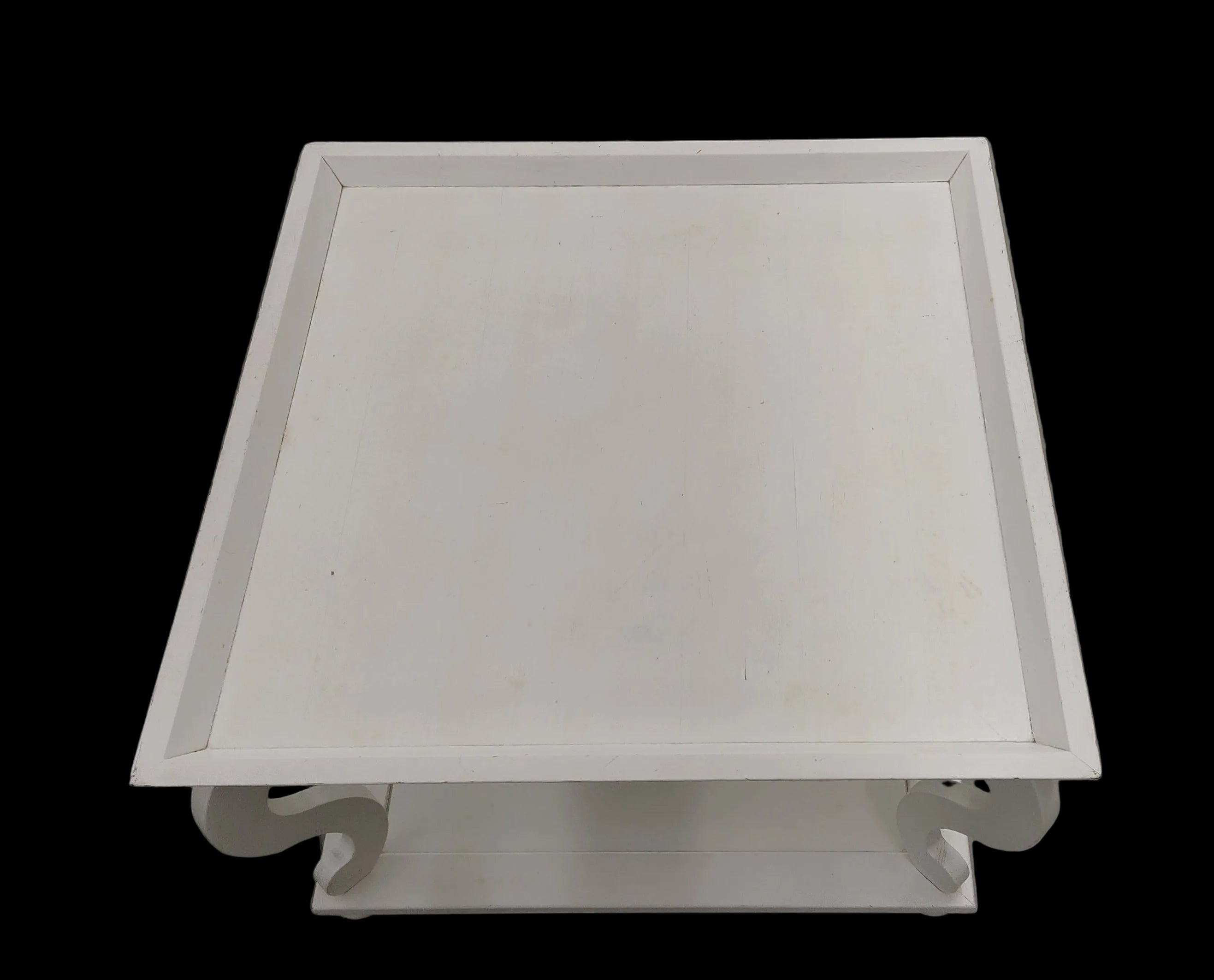 _minacciolo Tavolino Bianco Basso Da Sistemare Lxpxh 80,5x80,5x48