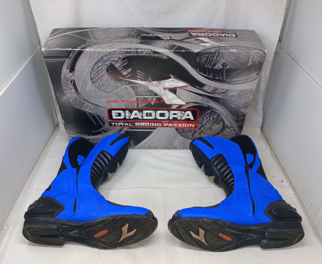 Diadora Stivali Da Moto Neri/blu 44 Con Scatola