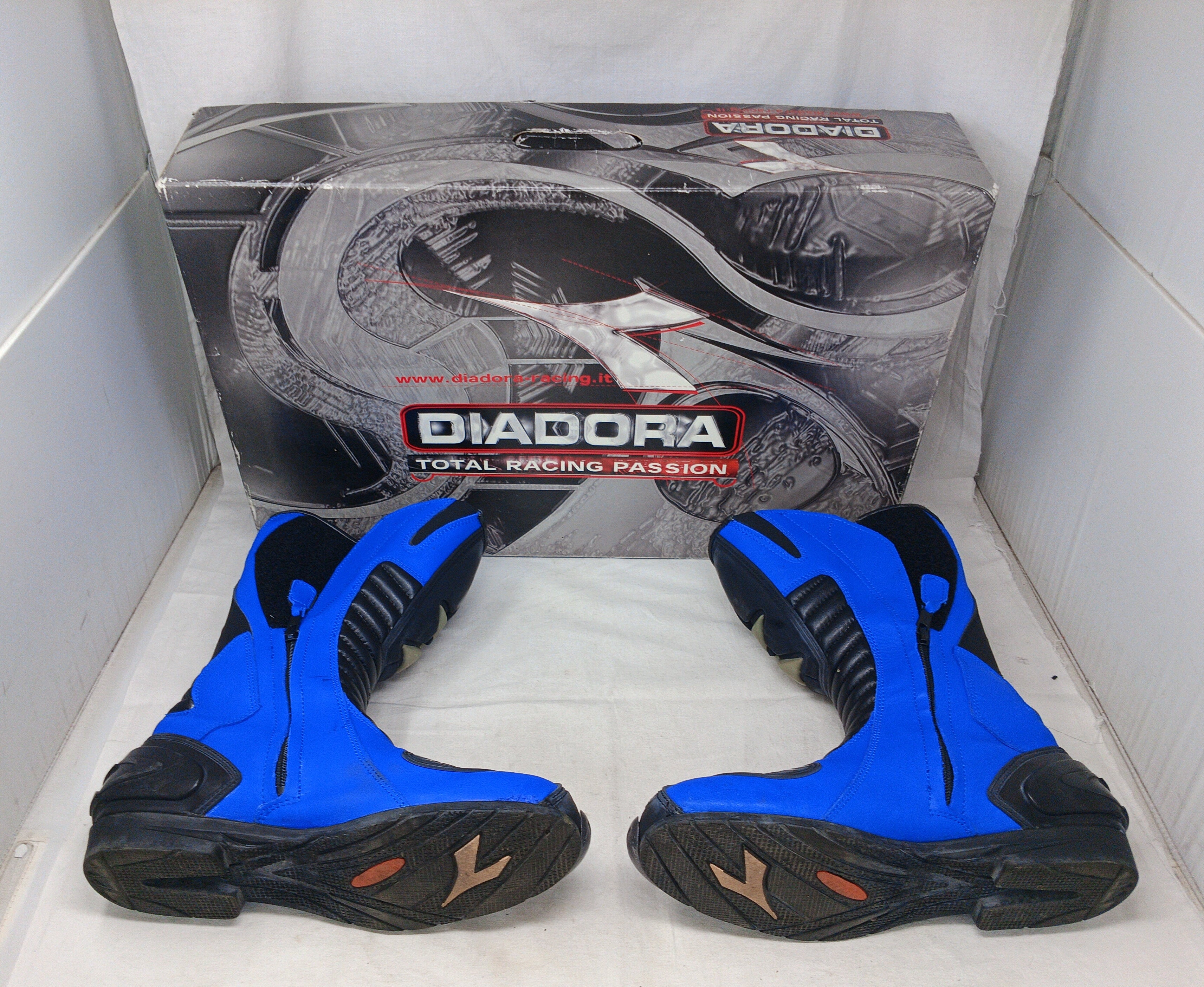 Diadora Stivali Da Moto Neri/blu 44 Con Scatola