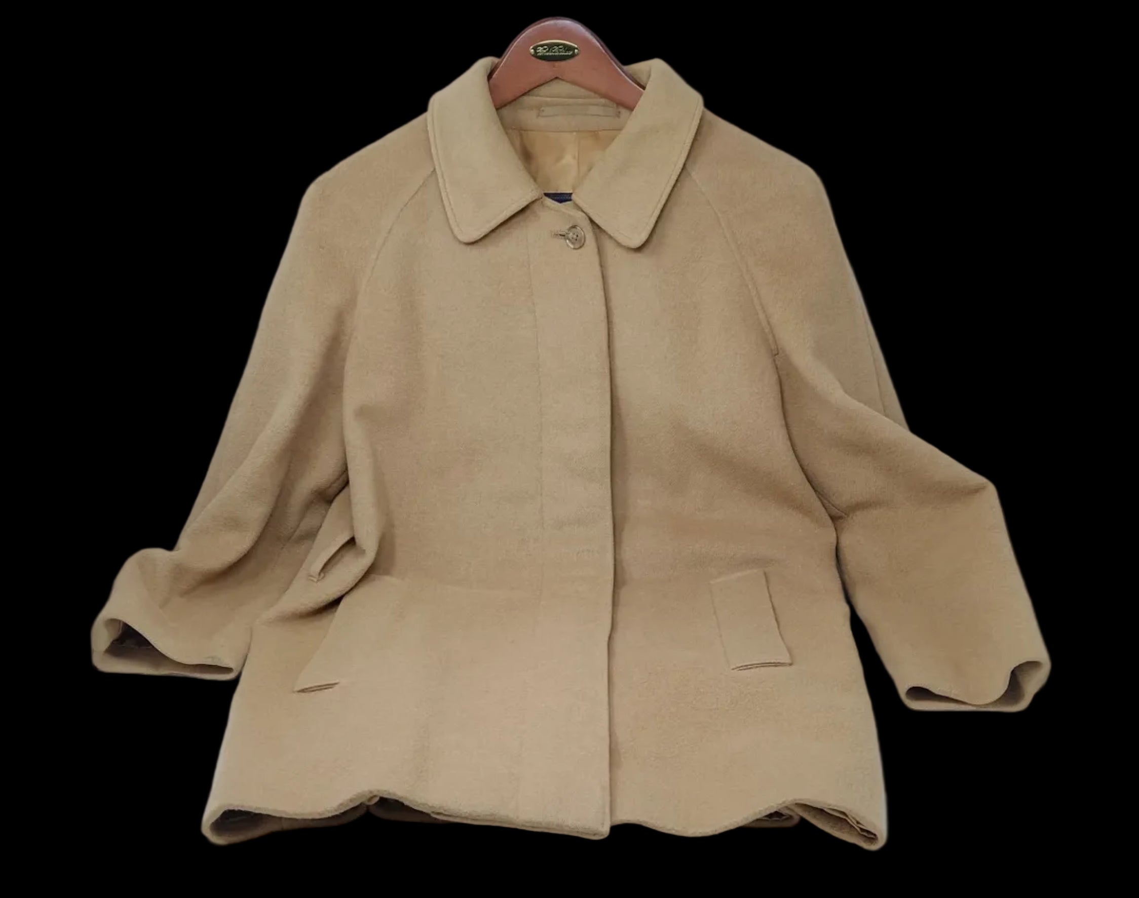 Kitson Cappotto Misto Chasmere Nocciola 42 Senza Cinturina