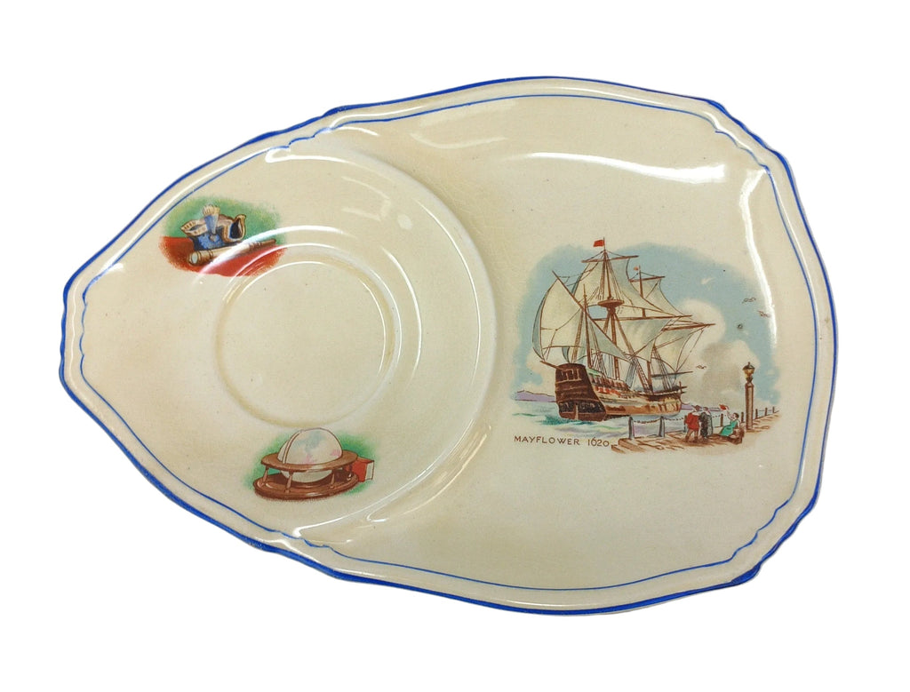 Royal Winton Vassoio X The Ceramica Mayflower 1620 Vintage