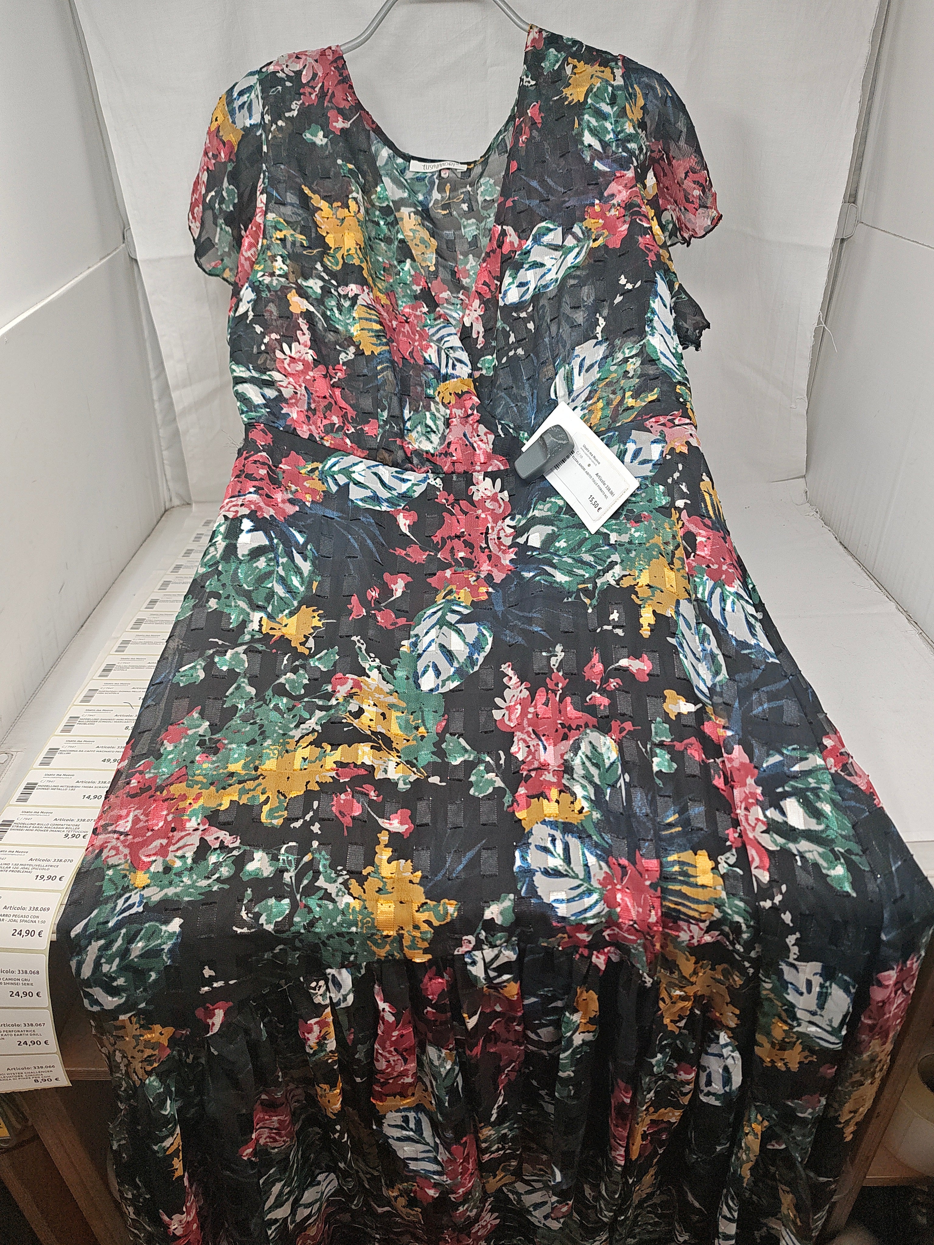 Elisalandri Abito Tulle Fiorato M/l