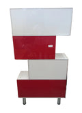 Ikea Faktum Mobile Legno 4 Antine Bianche/rosse Lxpxh 93x40x182 (viti X Fissaggio A Muro Cella 55)