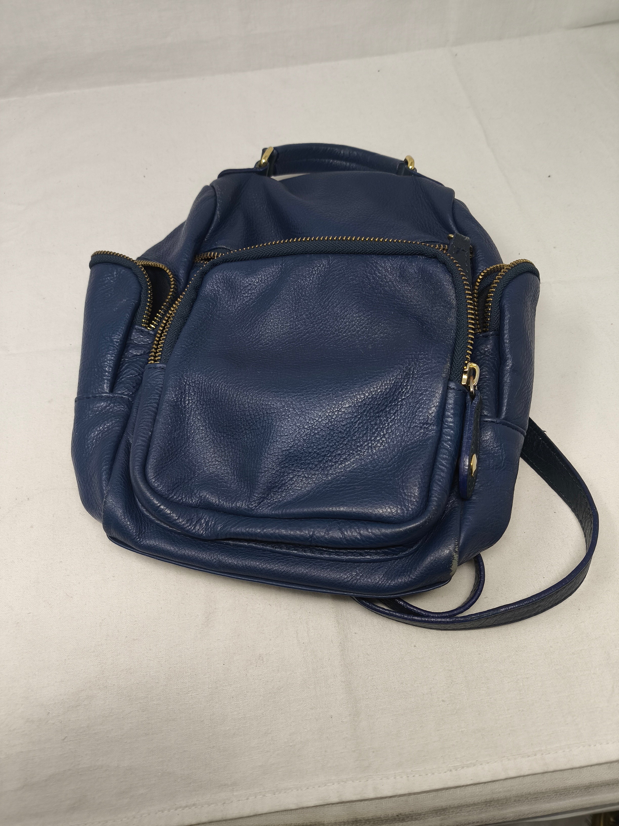 Zainetto In Pelle Blu