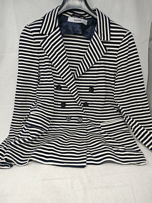 Intrend Giacca Righe Blu Bca M