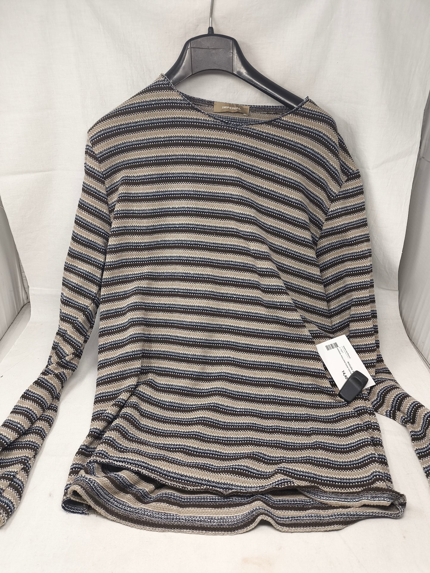 Imperial Maglione Righe Tortora L