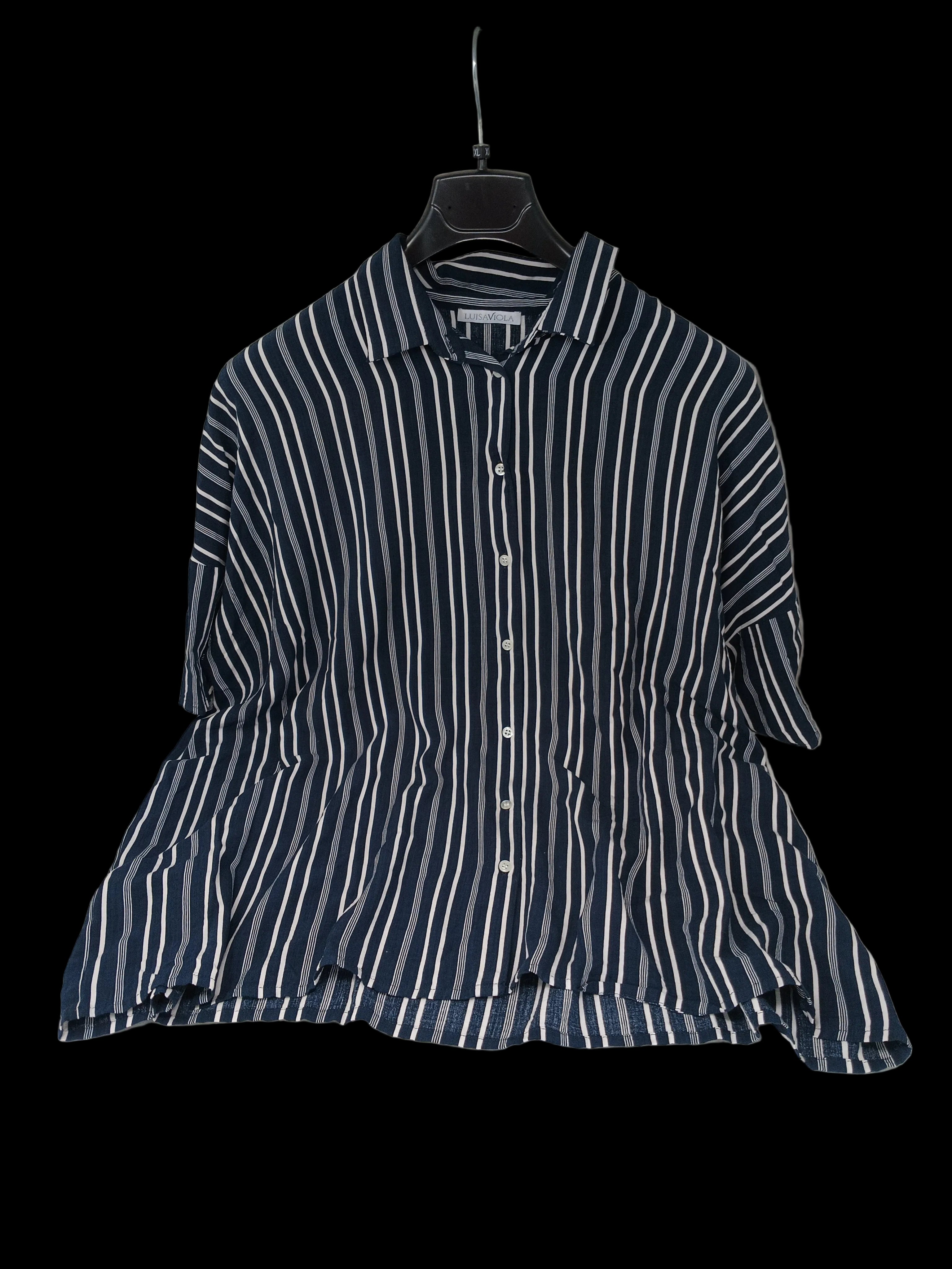 Luisaviola Camicia Blu Righe Xl