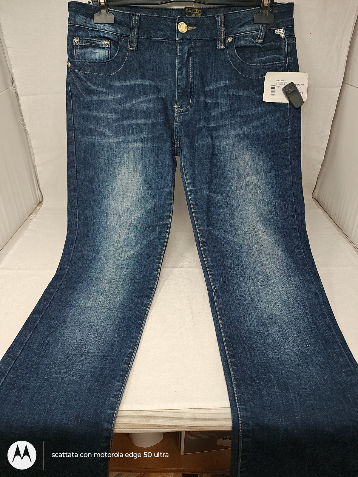 Miss Miss Pantaloni Jeans Paiett 50