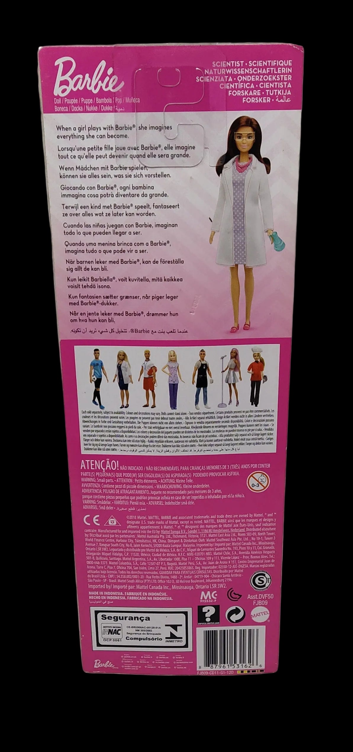 Barbie Bambola Scienziata Per Sognare In Grande, Fjb09