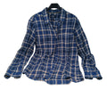 Tiffosi Camicia Scozzese Blu Bco M U