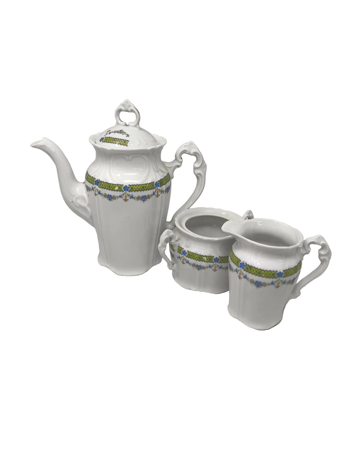 Ginori Doccia Caffettiera/teiera + Brik Latte + Zuccheriera Senza Coperchio