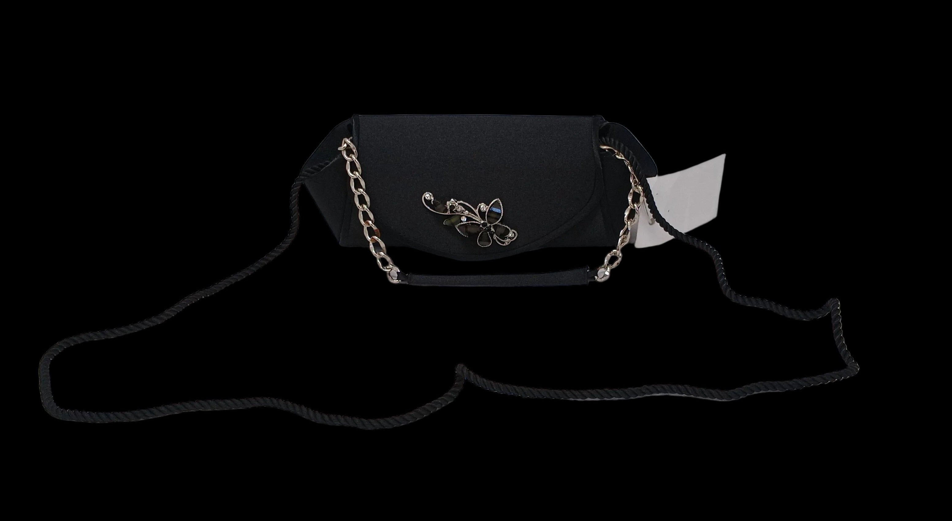 Pochette Nera Pietra A Tracolla