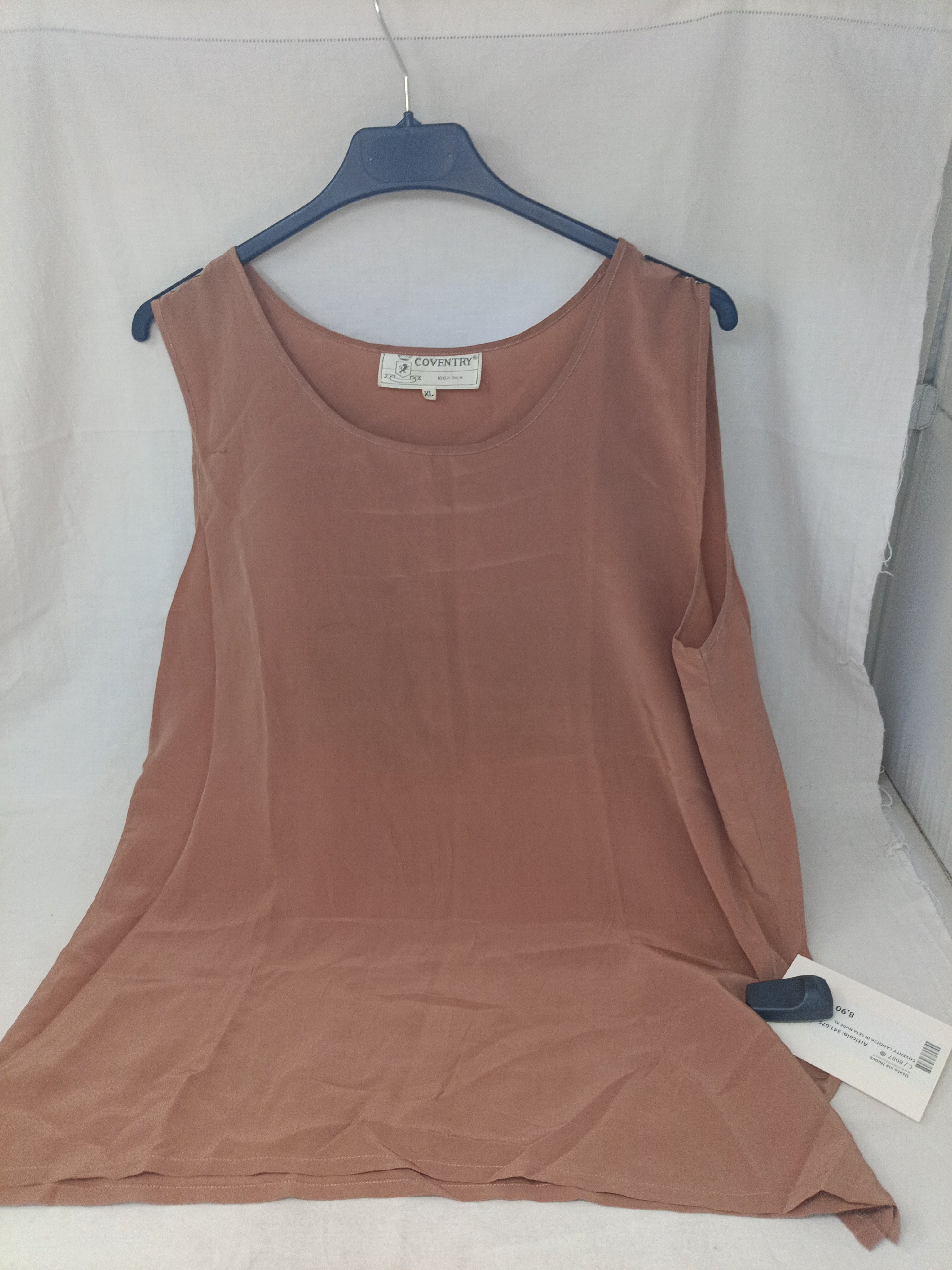 Coventy Canotta In Seta Nude Xl