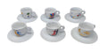 Illy 6 Tazzine Numerate Con Piattino 1999