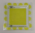 _murano Svuota Tasche 20x20 Giallo Canarino Trasparente