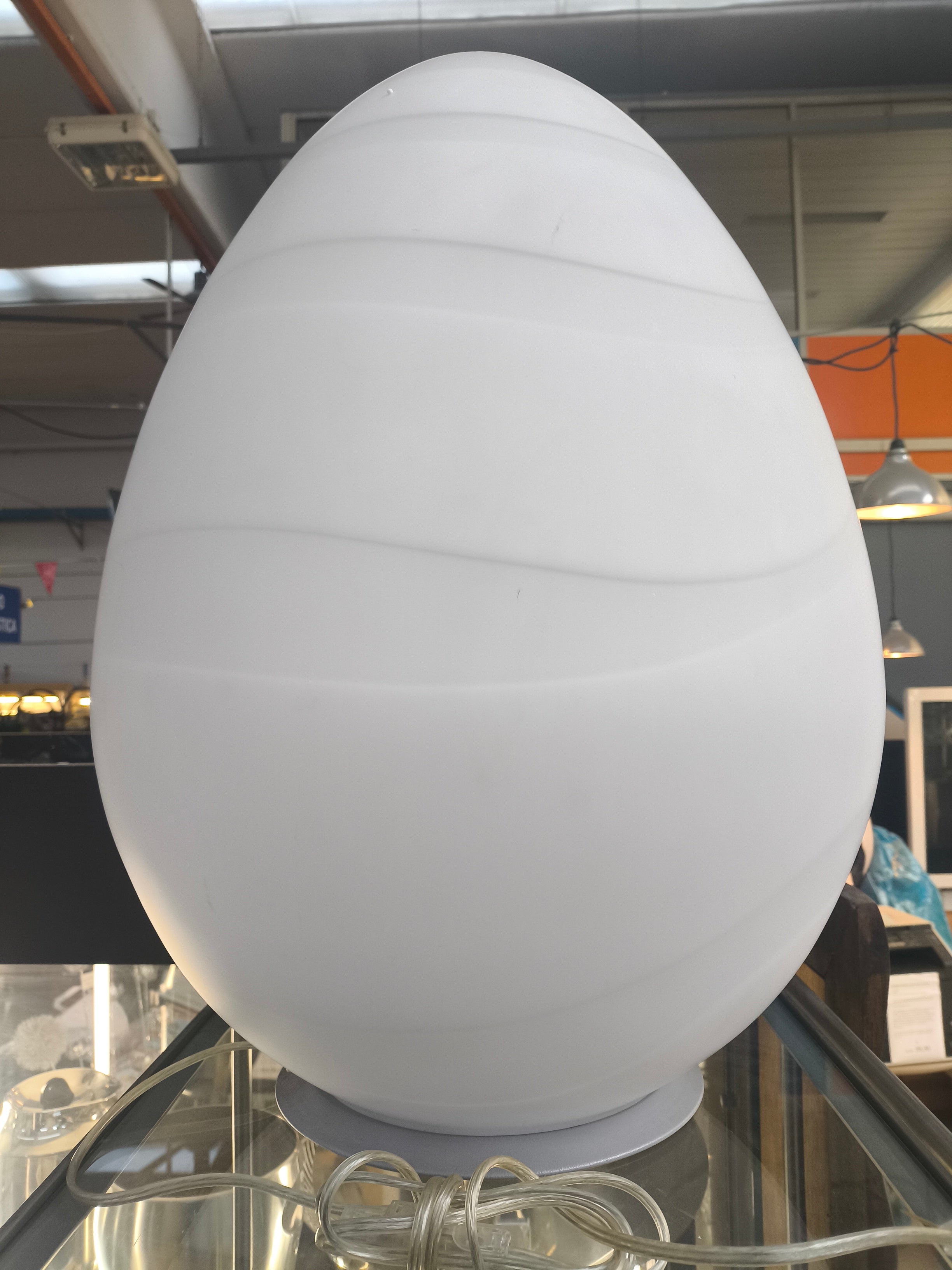 Selène Alice Onda H.58cm ø44cm Lampada Da Tavolo Murano