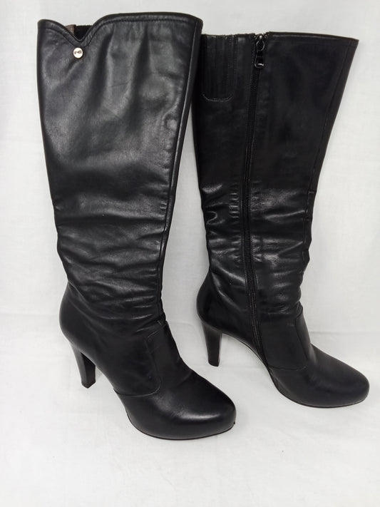 Nero Giardini Stivali In Pelle Neri 37