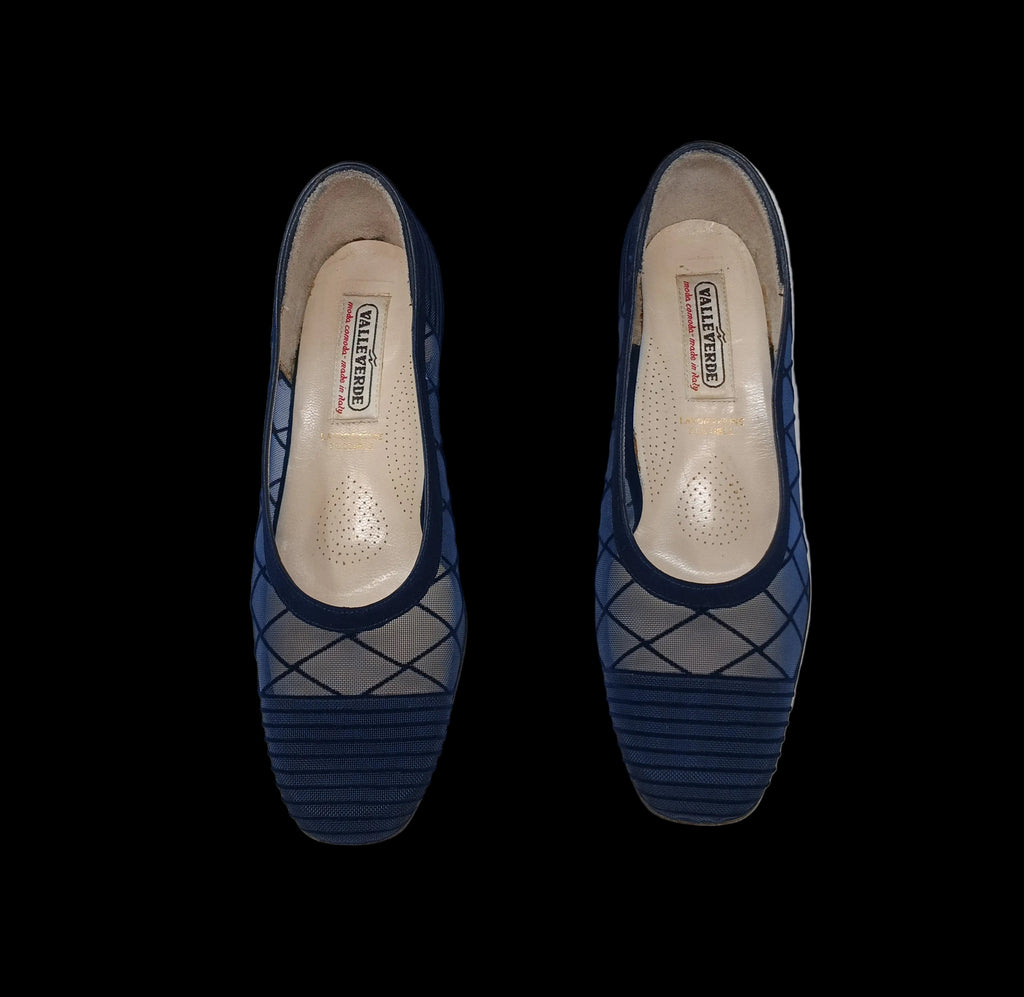 Valle Verde Scarpe Blu Tulle 36