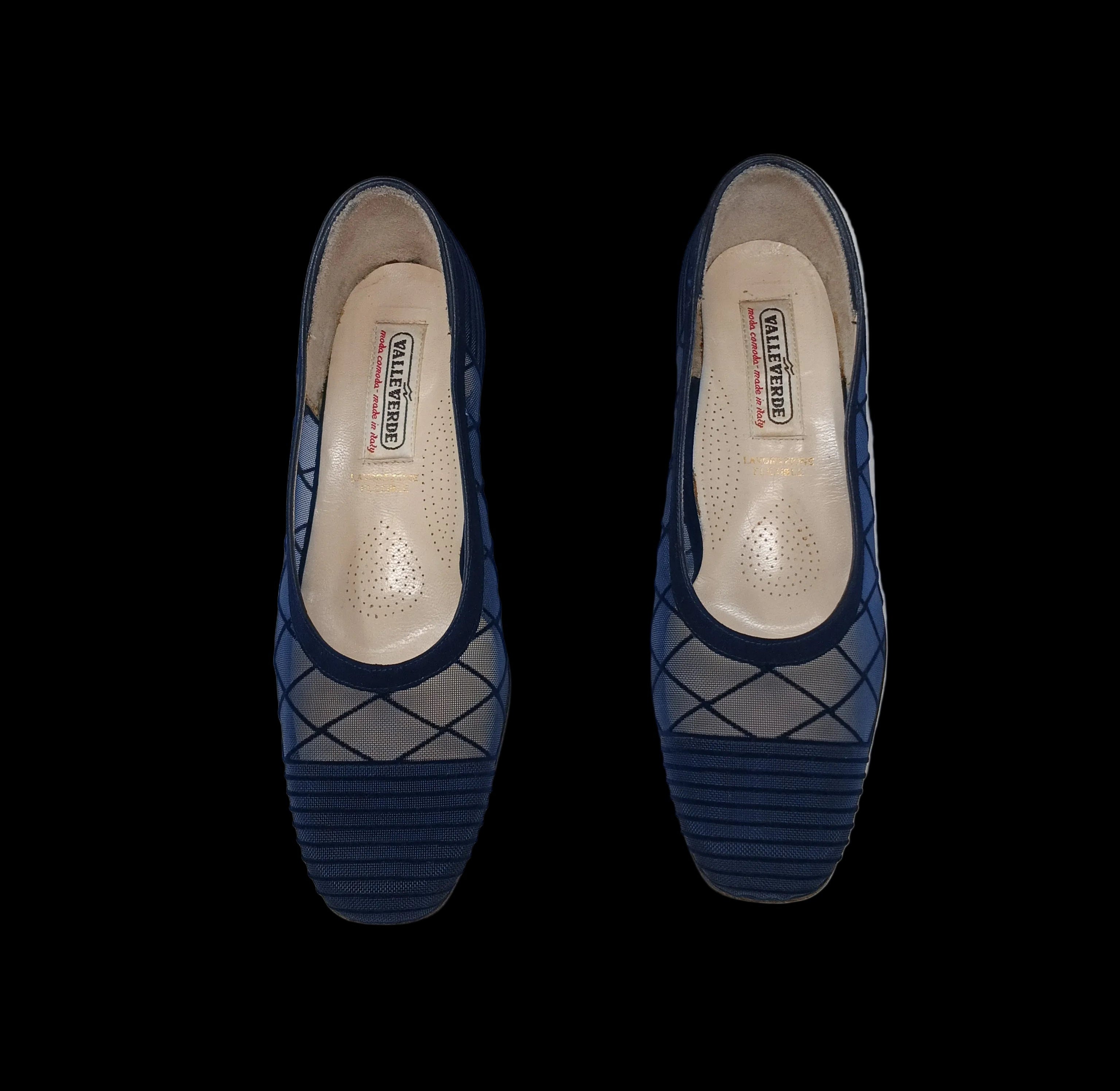 Valle Verde Scarpe Blu Tulle 36