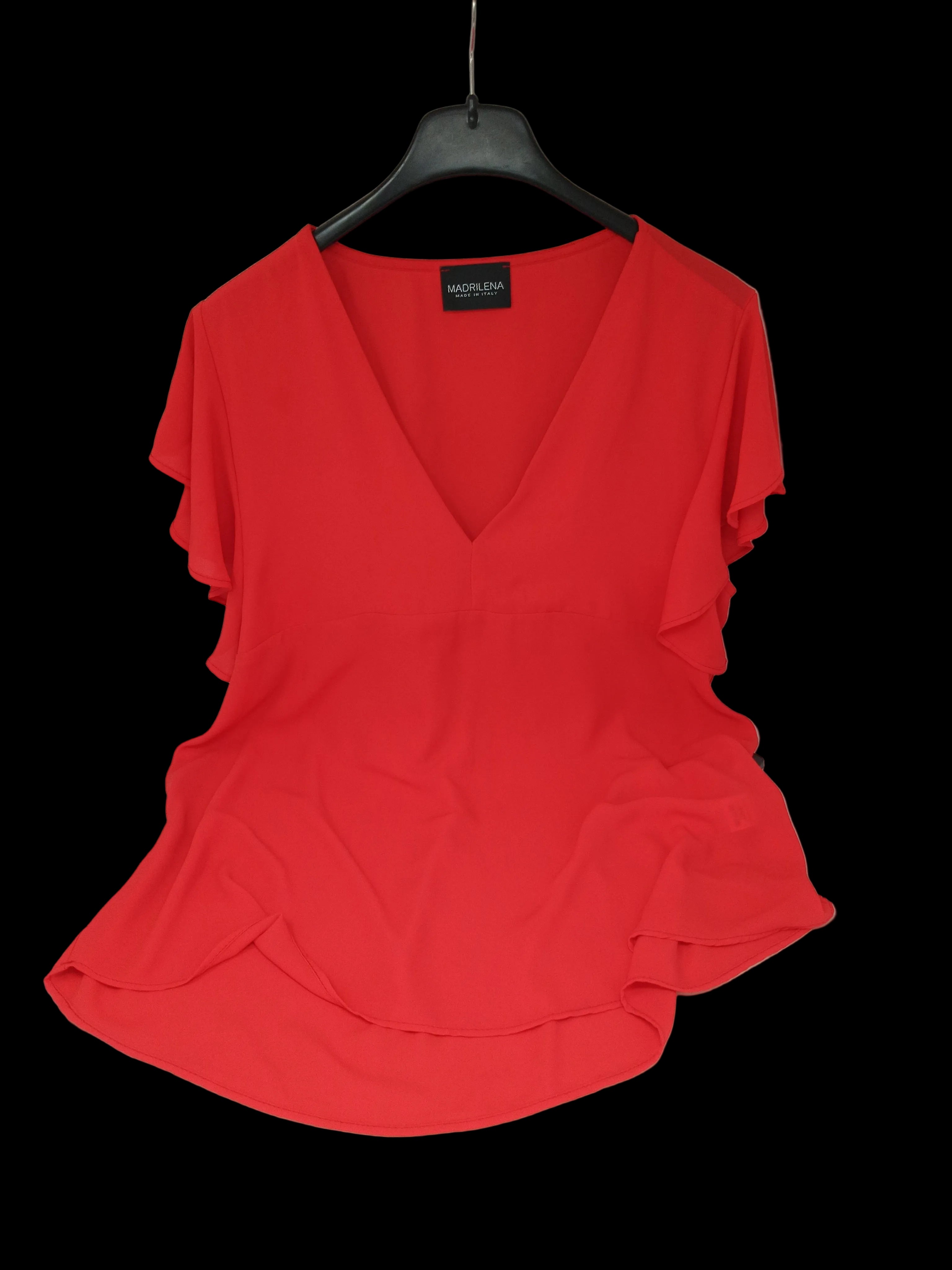 Madrilena Maglia Tulle Rosso Xl