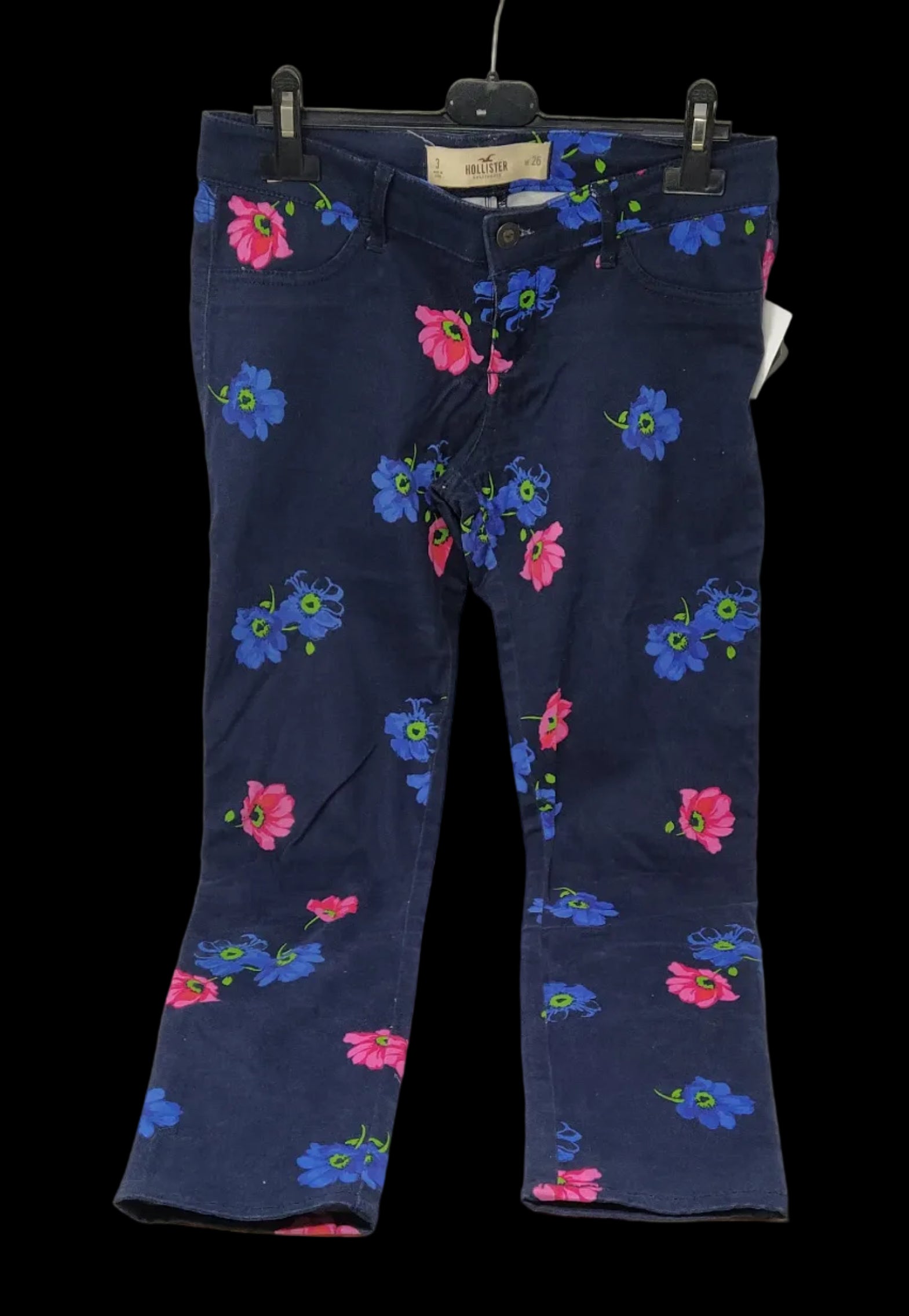 Hollister Pant. Blu Fiorati 26