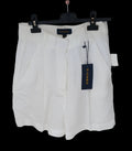 Piombo Pantaloncini In Lino Bco 40 Nuovi