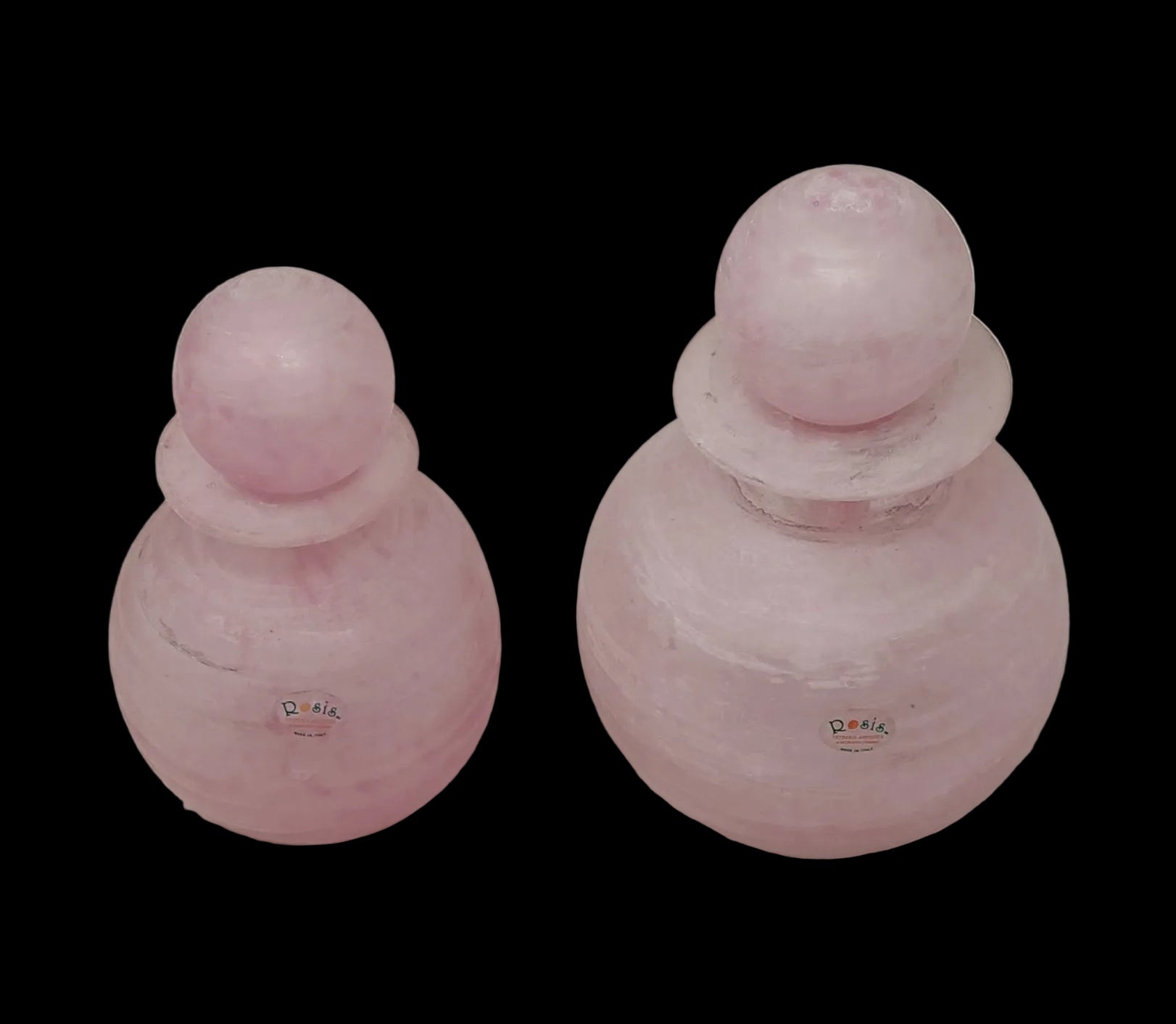 _rosis Coppia Bottiglie Vetro Murano Con Tappo