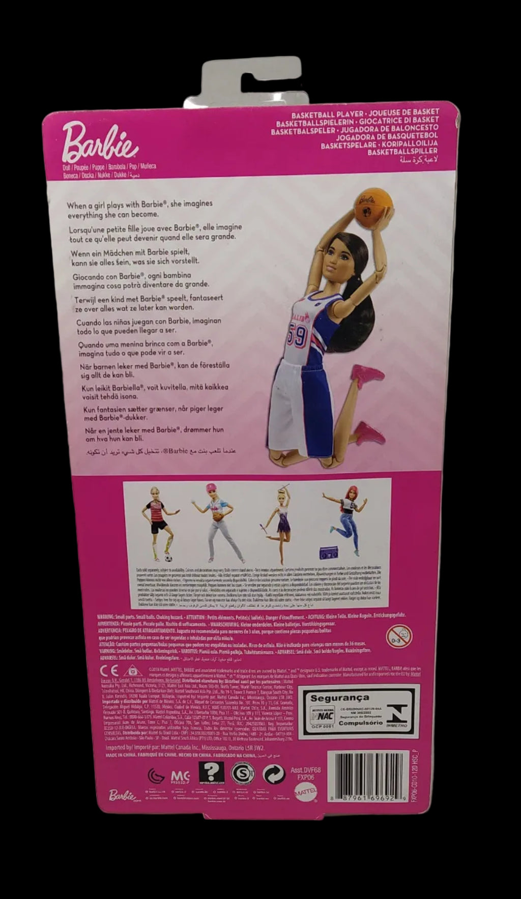 Barbie Bambola Giocatrice Di Basket Snodata, Fxp06 Nuova