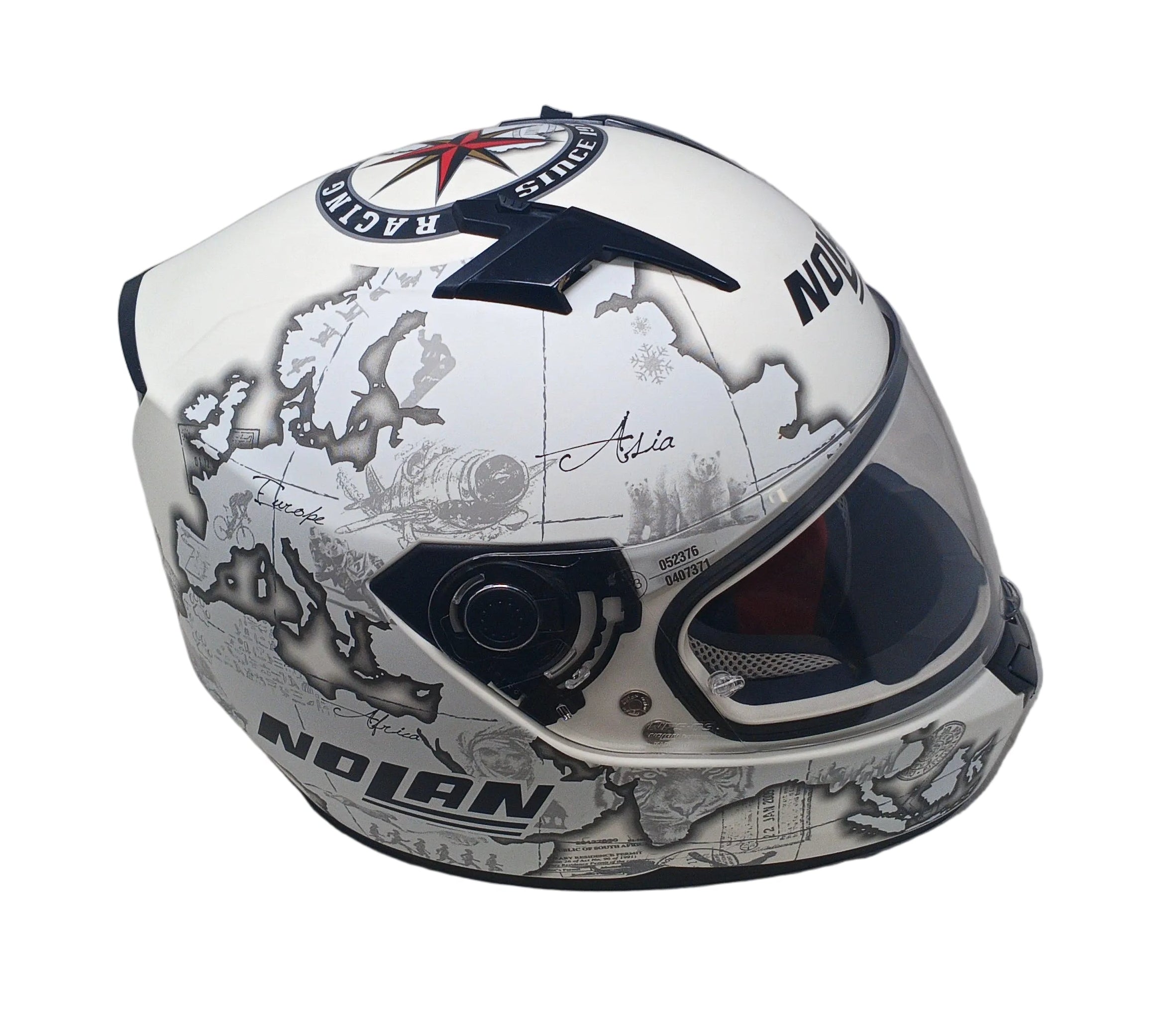 Casco Nolan N64 Gemini Replica Carlos Checa L Con Sacchetta