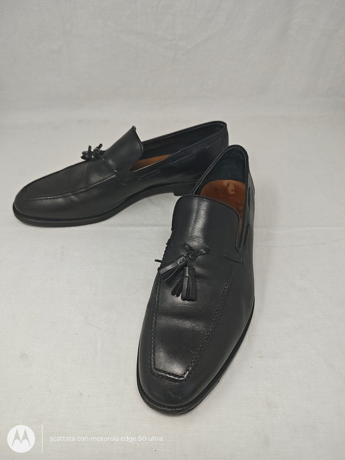 Mrdinale Mocassino In Pelle Nero Frange 42/43
