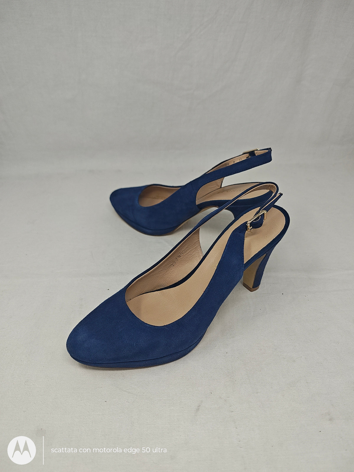 Bruno Premi Sandalo Con Tacco Blu 37