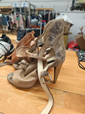 Pinko Sandalo Con Tacco Pitonato 38
