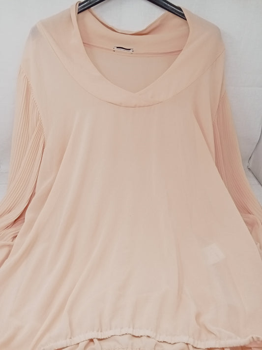 Fiorellaruibino Maglia Tulle Rosa Plisse L