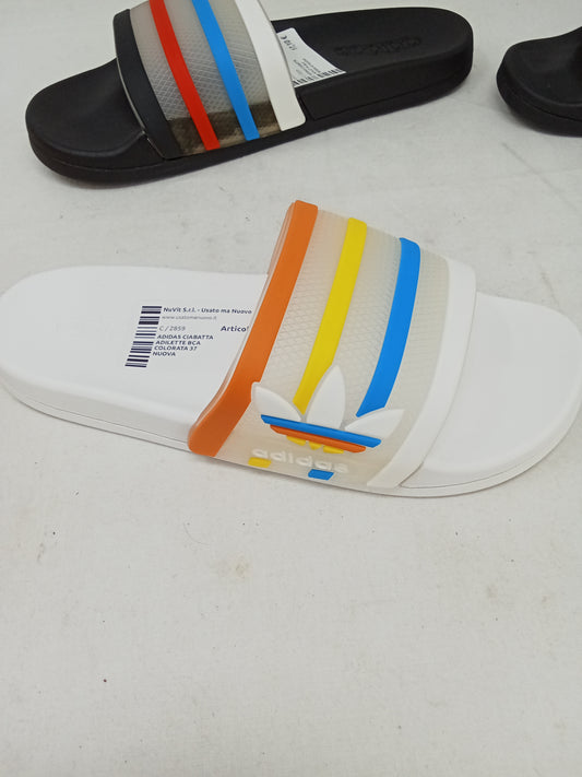 Adidas Ciabatta Adilette Bca Colorata 37 Nuova